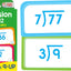 School Zone Math 3-4 4-Pack Flash Cards: 224 Cards, 3rd Grade, 4th Grade, Multiplication 0-12, Division 0-12, Math War Multiplication Game Cards, Time & Money, Telling Time, Coin Values, Ages 6+
