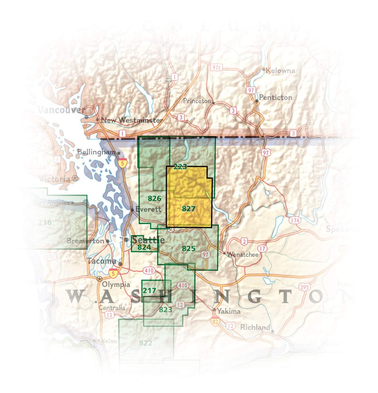 Glacier Peak Wilderness Map [Mt. Baker-Snoqualmie and Okanogan-Wenatchee National Forests] (National Geographic Trails Illustrated Map, 827)