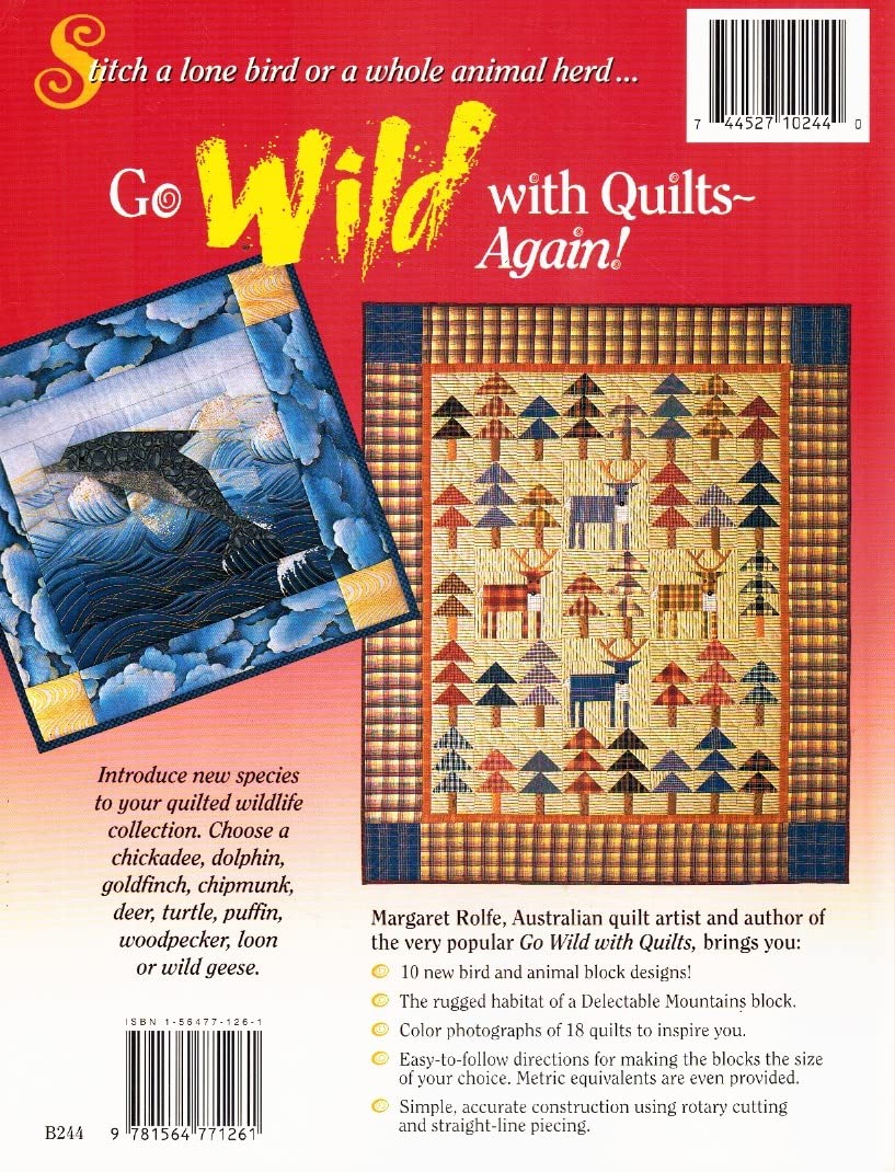 Go Wild With Quilts-Again!: 10 New Bird & Animal Designs