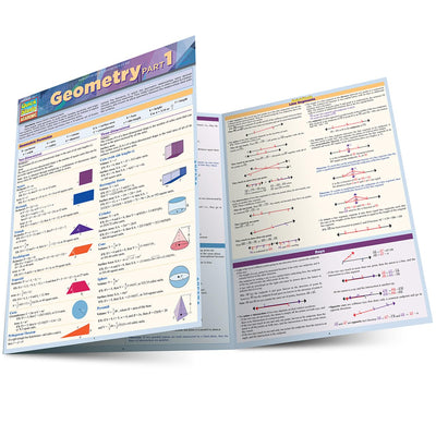 Geometry Part 1 QuickStudy Laminated Reference Guide (Quick Study Academic)