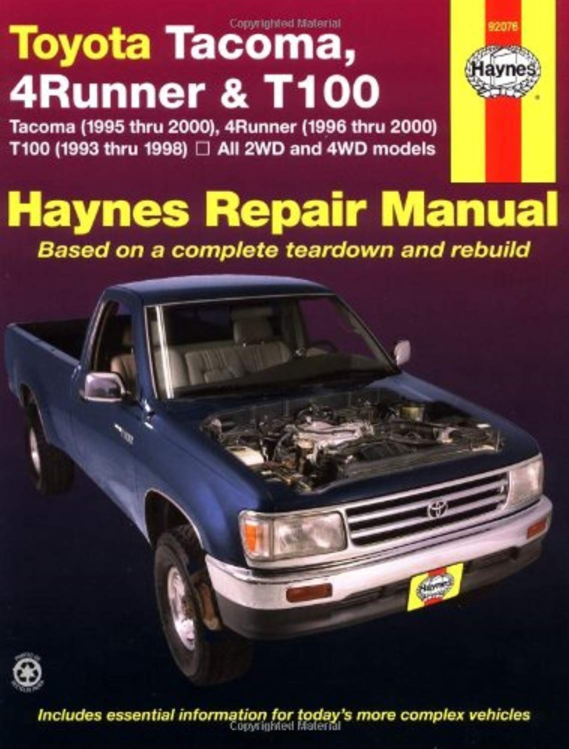 Toyota Tacoma, 4 Runner & T100 Automotive Repair Manual