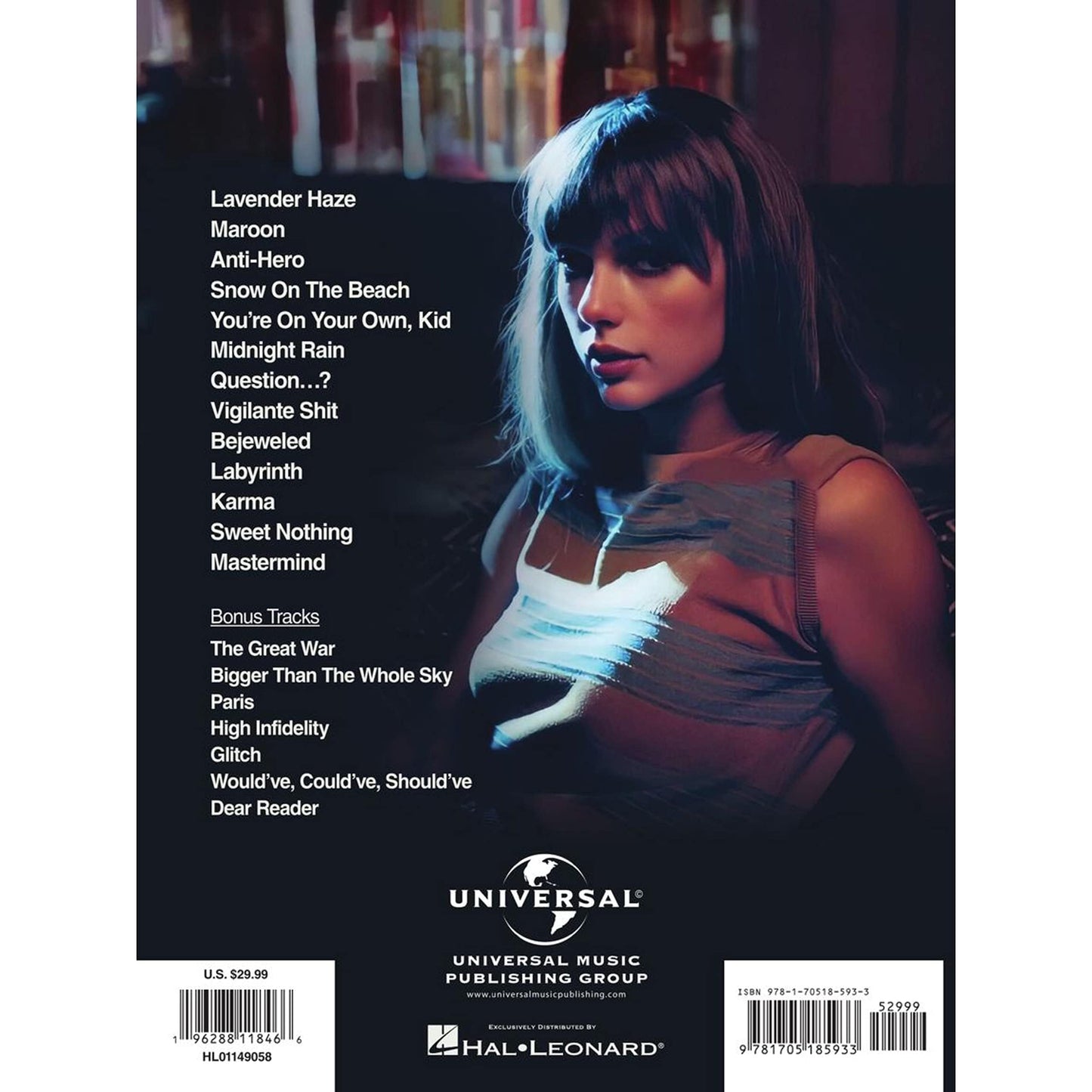 Taylor Swift - Midnights (3am Edition): Piano/Vocal/Guitar Songbook