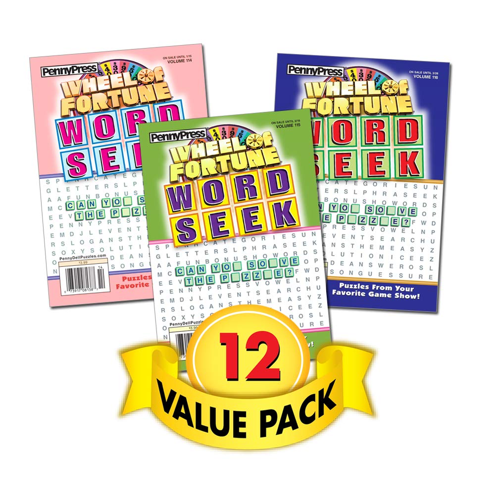 Wheel of Fortune Word Seek Puzzle Book - 12 Pack [Paperback] Penny Press/Dell Magazines