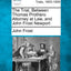 The Trial, Between Thomas Prothero Attorney at Law, and John Frost Newport