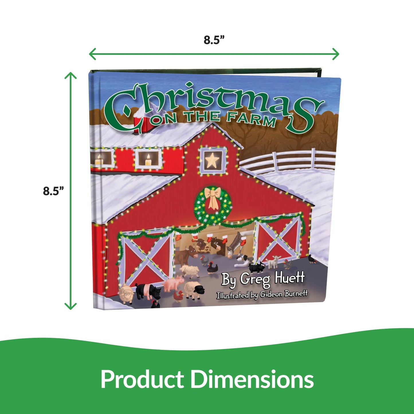 Big Country Toys "Christmas on the Farm" by Greg Huett - Illustrated by Gideon Burnett - Children's Farm Book - Wholesome Biblical Based Life Lessons & Principles - Children's Christmas Book