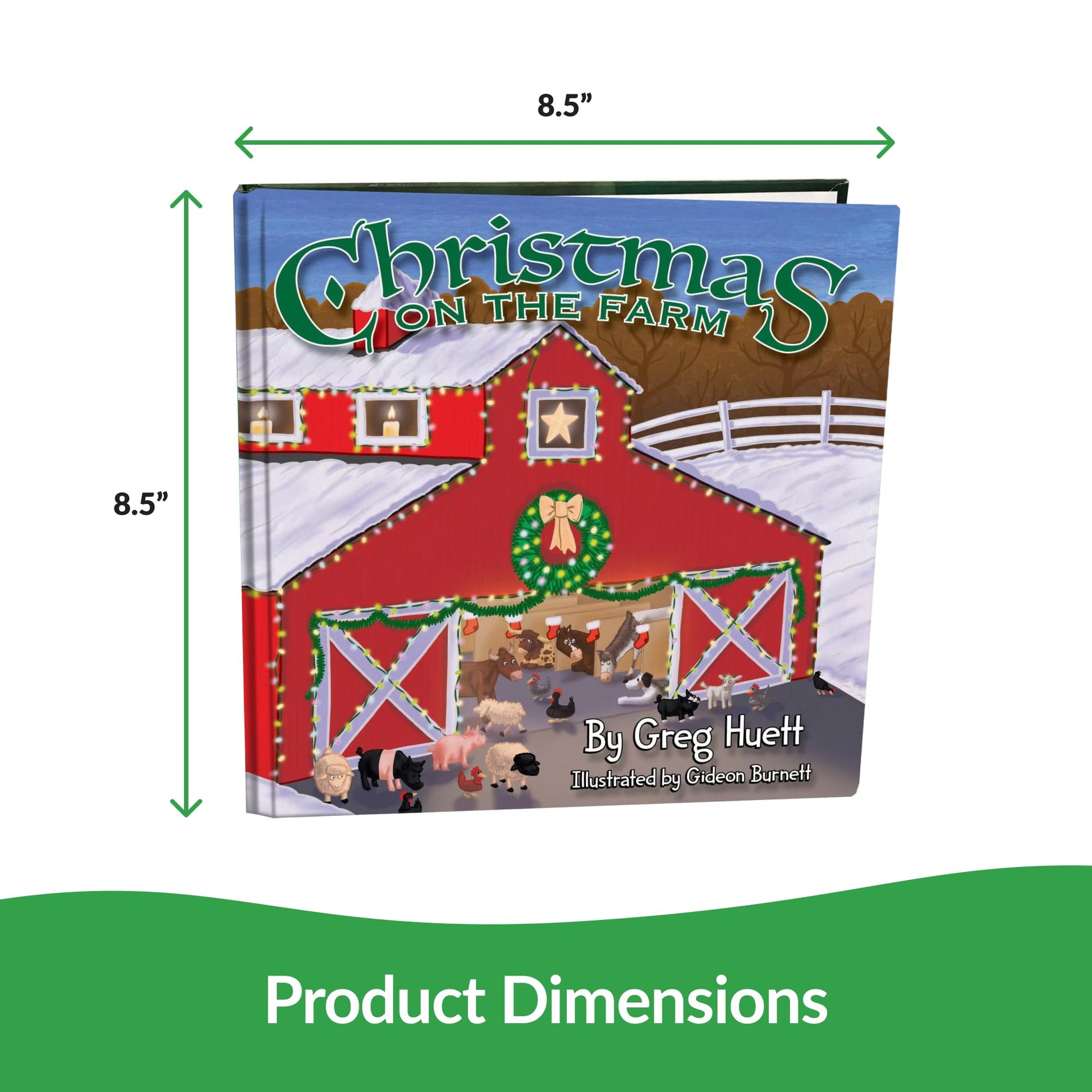 Big Country Toys "Christmas on the Farm" by Greg Huett - Illustrated by Gideon Burnett - Children's Farm Book - Wholesome Biblical Based Life Lessons & Principles - Children's Christmas Book