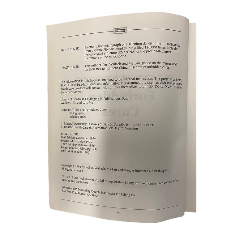 Rare Earths: Forbidden Cures by Ma Lan