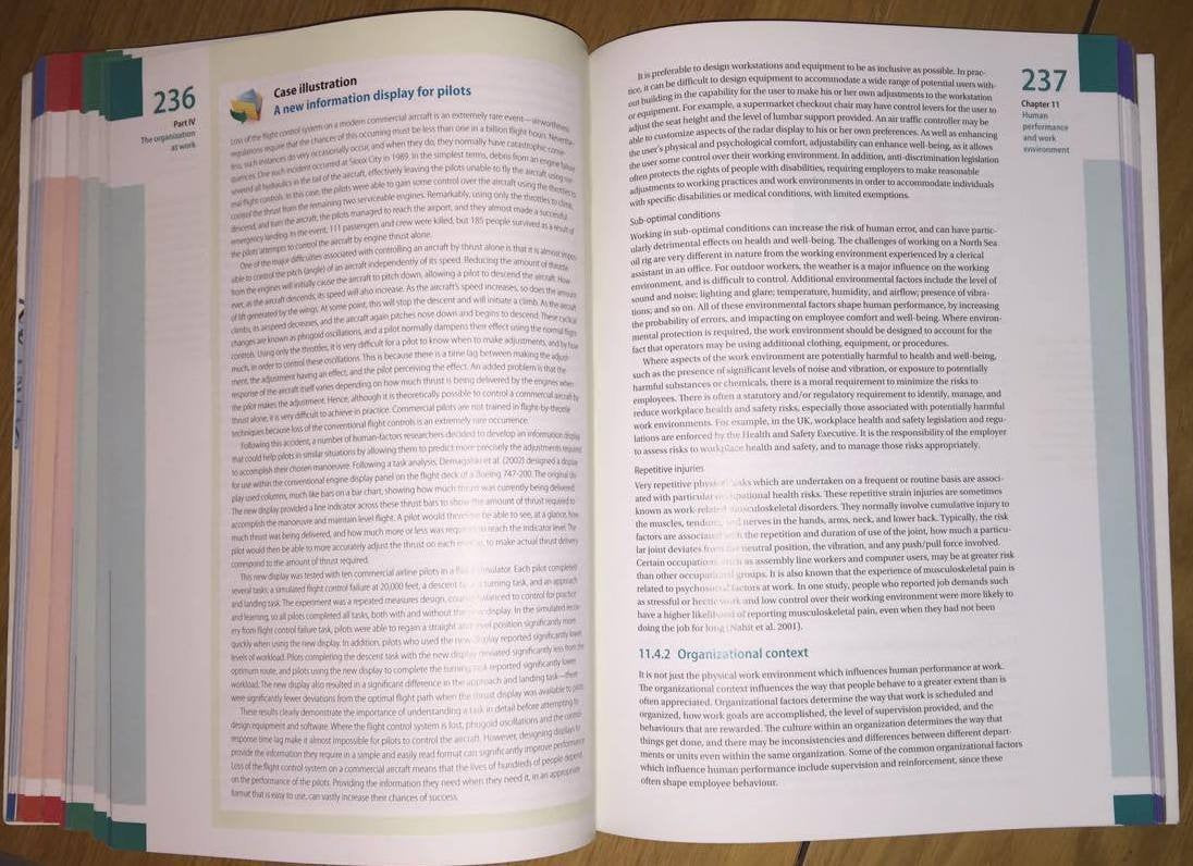 Work Psychology: An Introduction to Human Behaviour in the Workplace