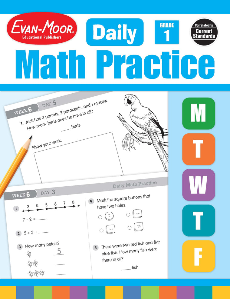 Evan-Moor Daily Math Practice, Grade 1