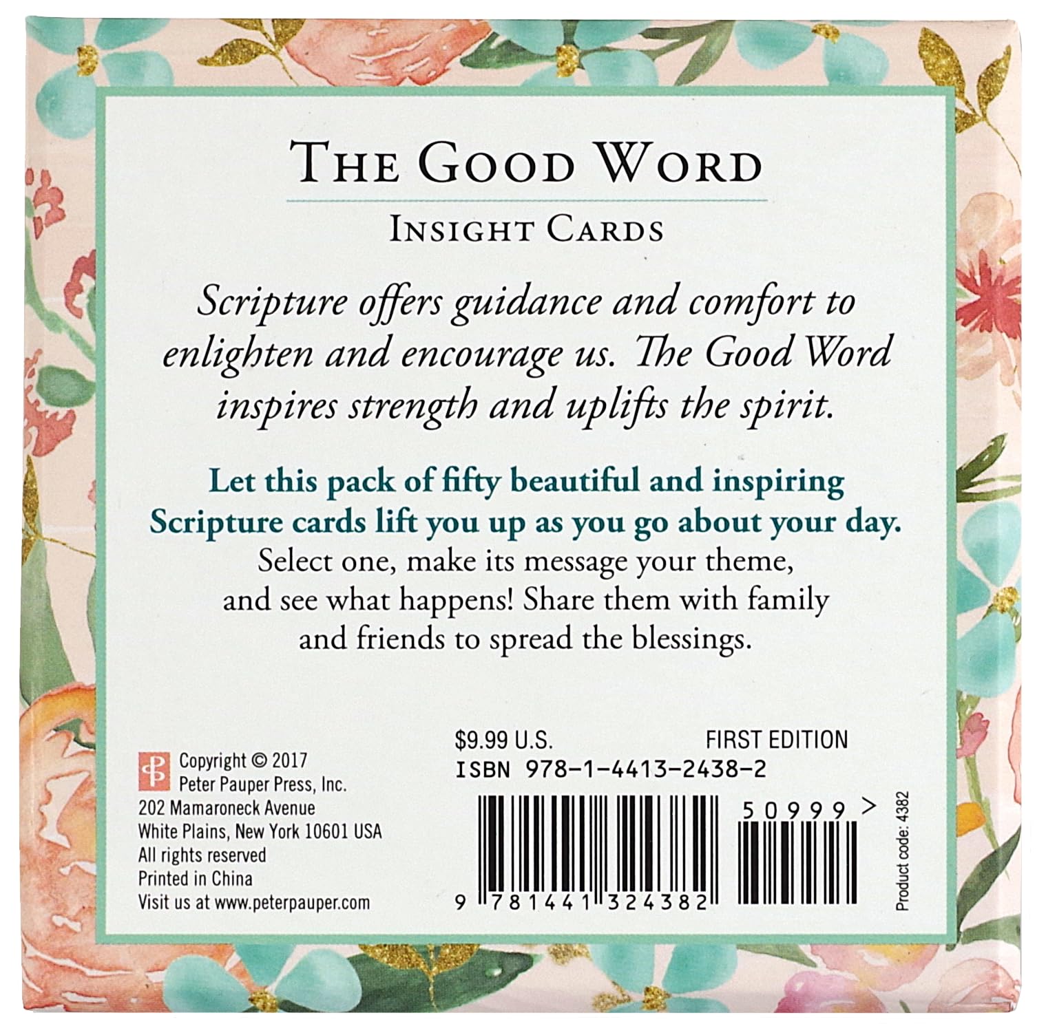 The Good Word Insight Cards (Deck of 50 Scripture Cards with Bible Verses)