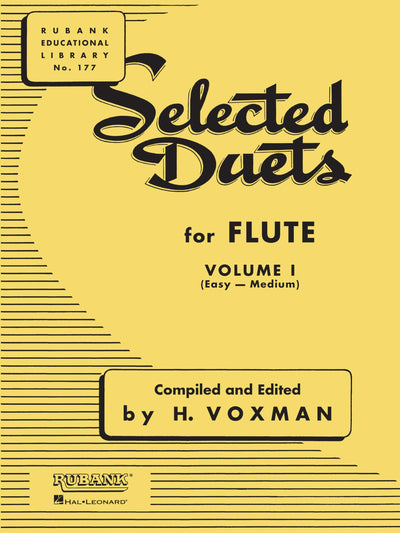 Selected Duets for Flute: Volume 1 - Easy to Medium (Rubank Educational Library, 177) - Flute Music Book for Duet Playing - Flute Learning Materials for Growing Musicians