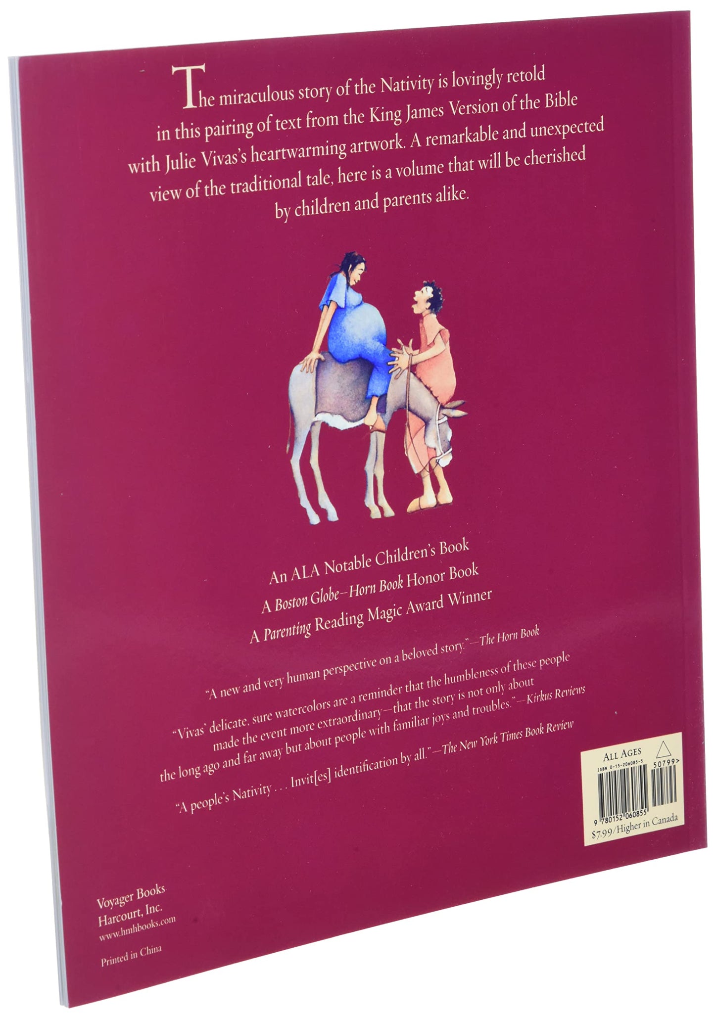 The Nativity: A Christmas Holiday Book for Kids by Vivas, Ju