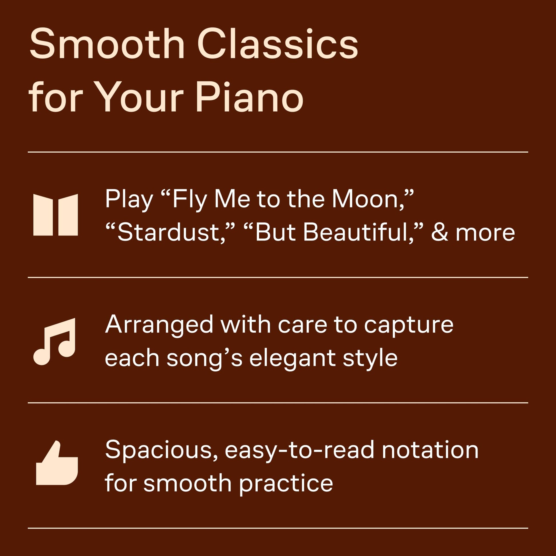 Cocktail Piano Classics - Easy Piano Songbook with 50 Jazz Standards and American Songbook Favorites for Piano Players  Includes Fly Me to the Moon, Moon River, Stardust and many more