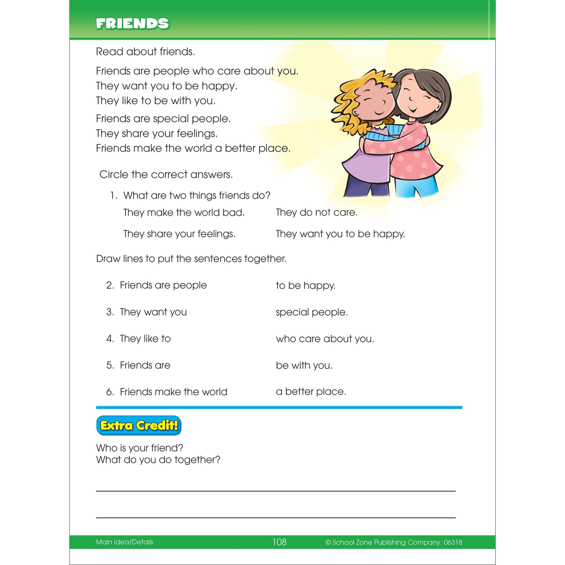 School Zone Big Second Grade Workbook: 320 Pages, 2nd Grade, Word Problems, Reading Comprehension, Phonics, Math, Science, Ages 7 to 8