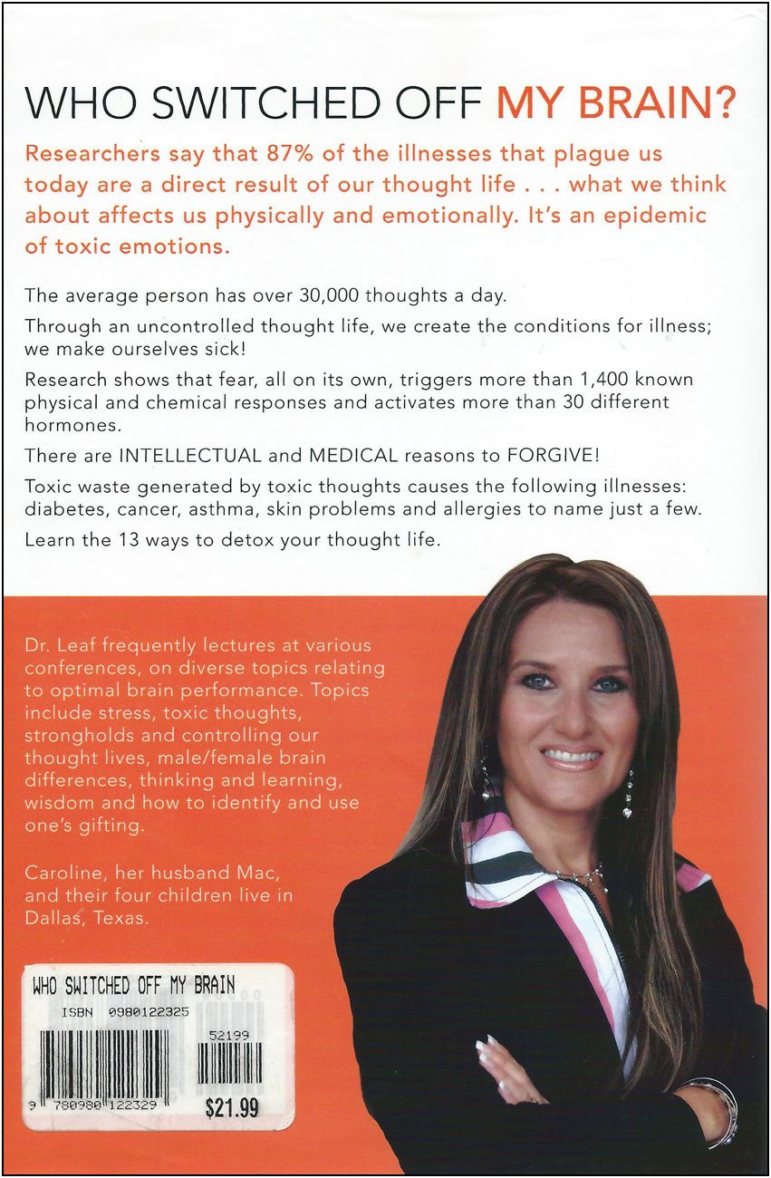 Who Switched off My Brain?: Controlling Toxic Thoughts and Emotions