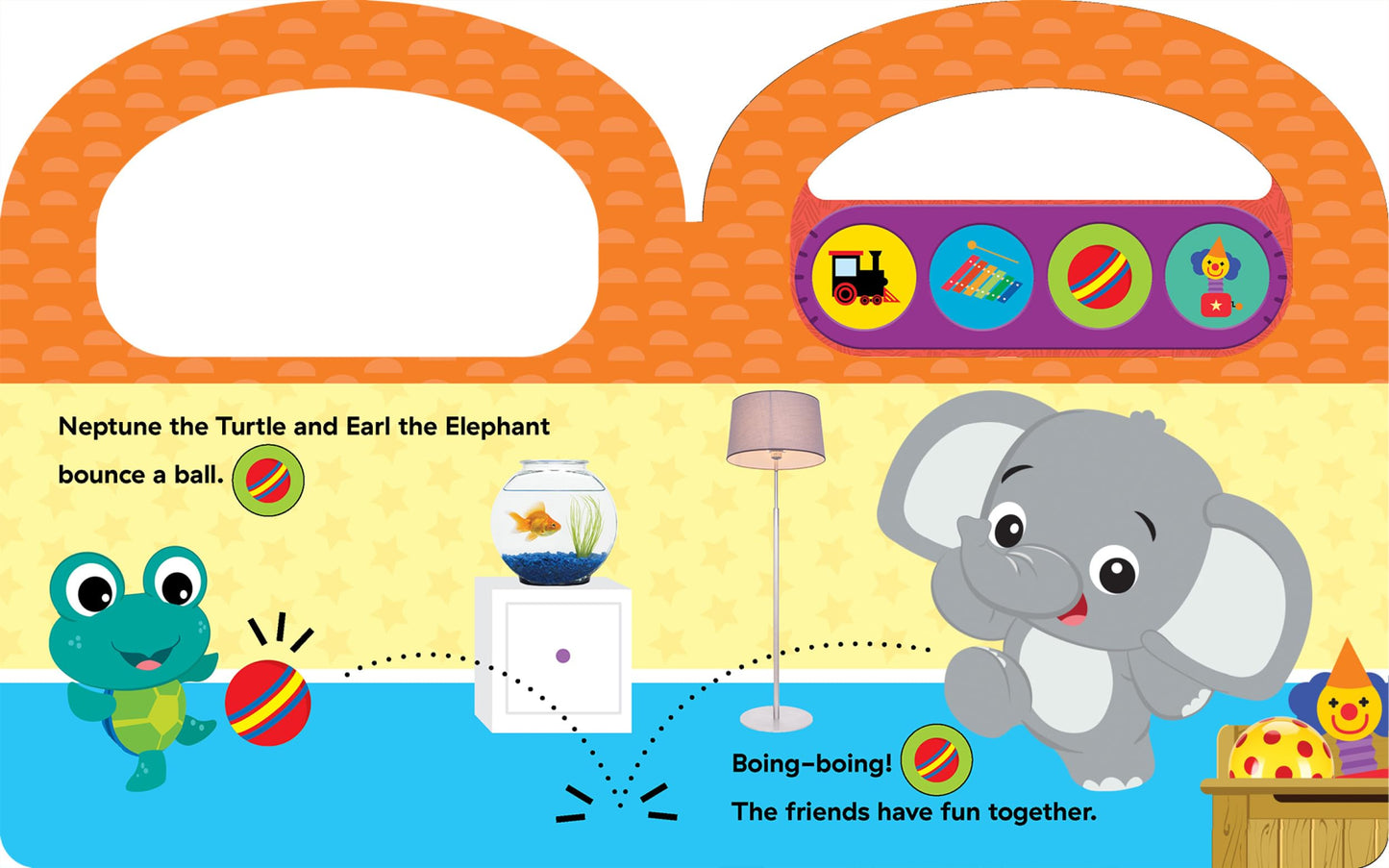 Baby Einstein - Noisy Toys Sound Book - Carry Along Book with Handle - PI Kids