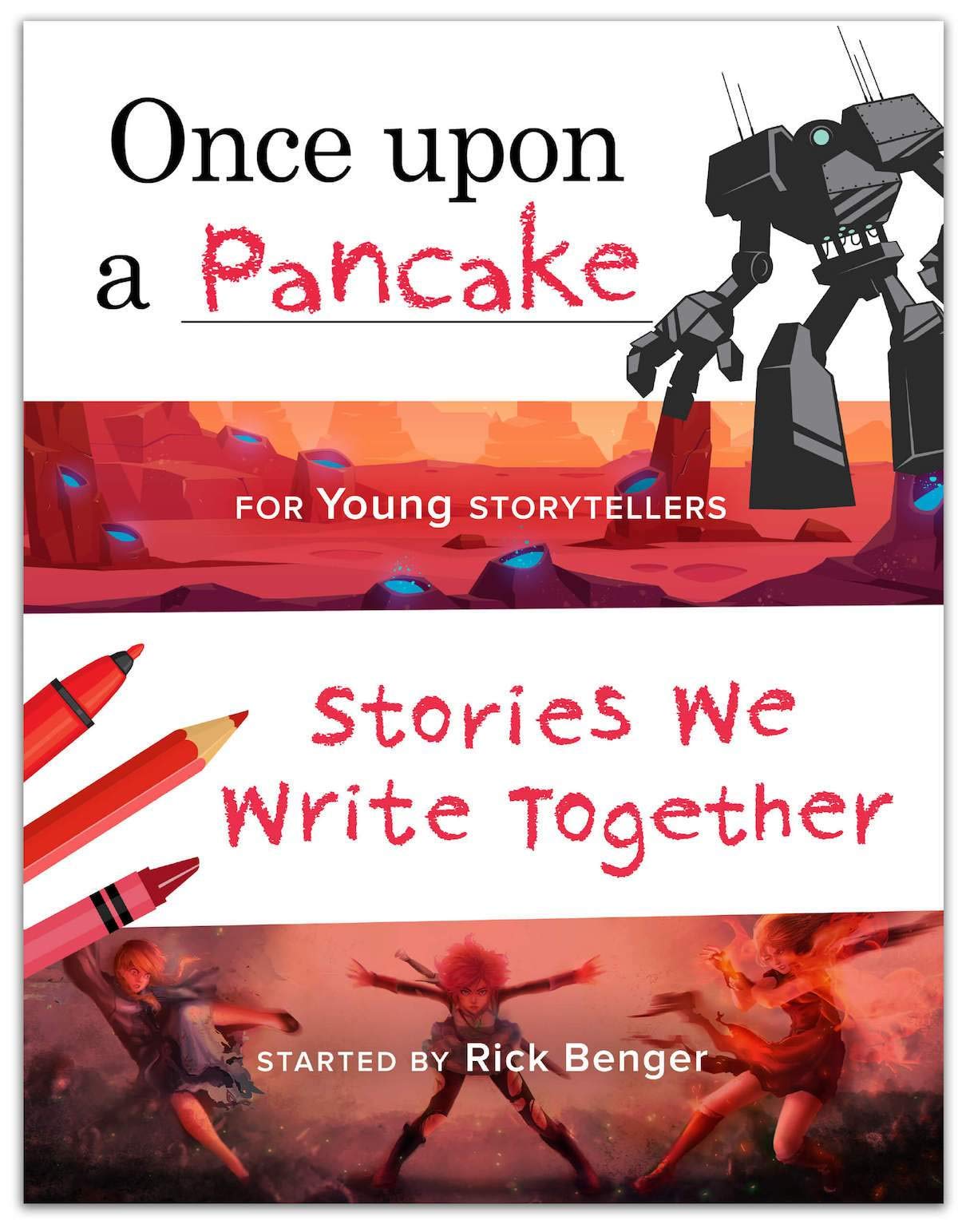 Once upon a Pancake for Young Storytellers (ages 9-12) - Creative, Interactive Activity Book for Kids