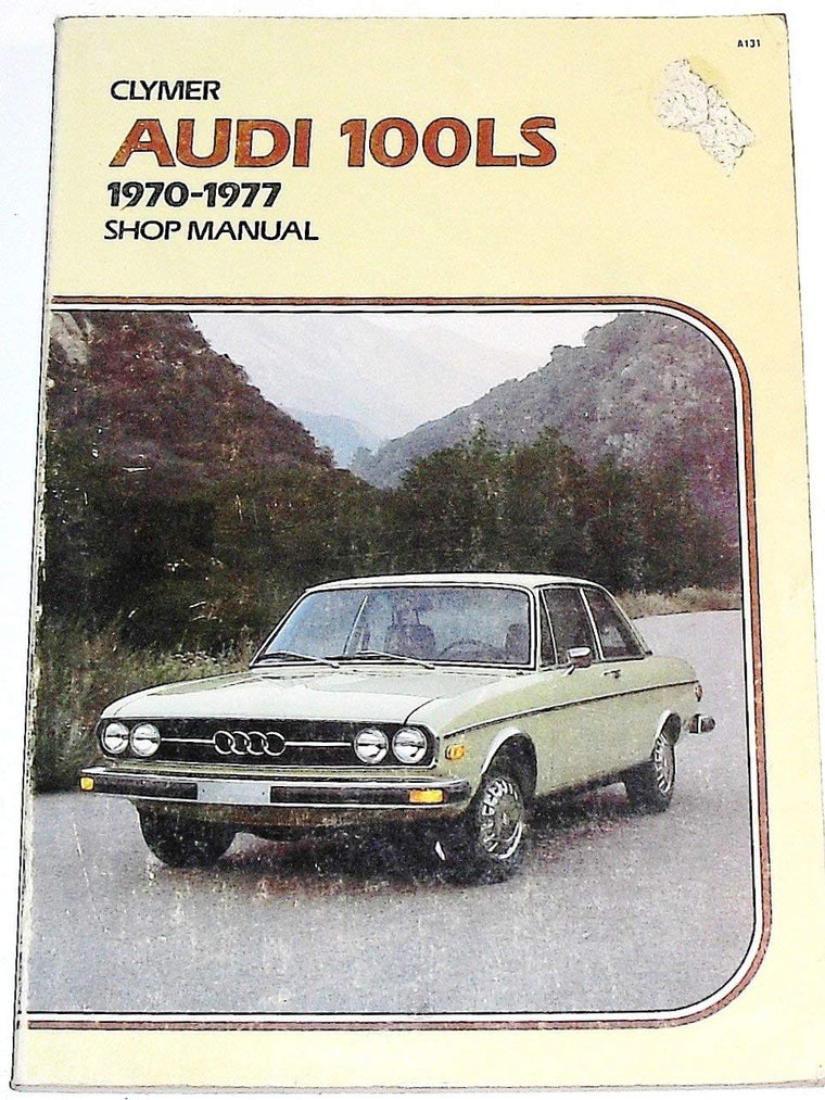 Audi service-repair handbook, 100LS series, 1970-1977