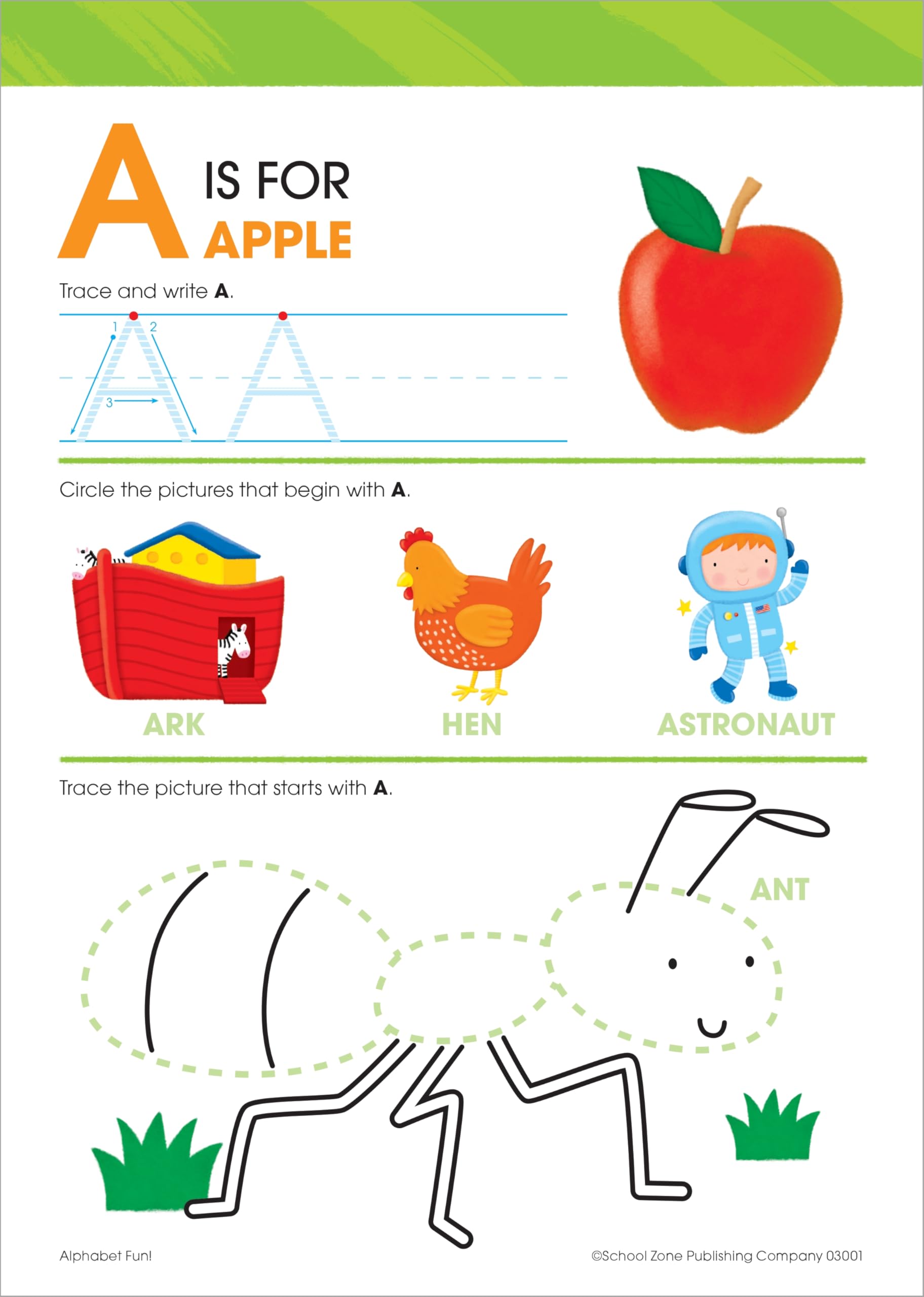 School Zone Alphabet Fun! Write & Reuse Workbook