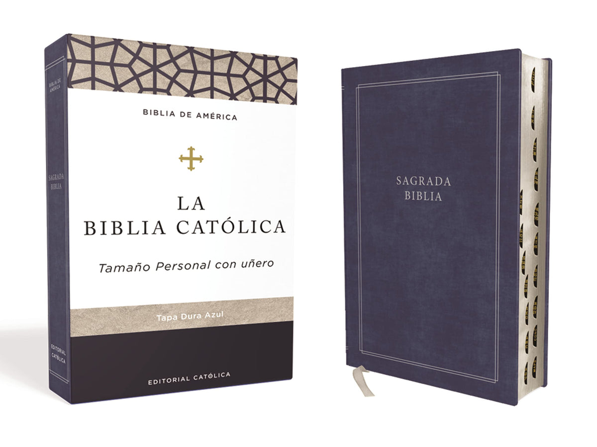 Biblia Catlica, Tamao personal,Tapa dura, Azul, con ndice, Comfort Print (Spanish Edition)