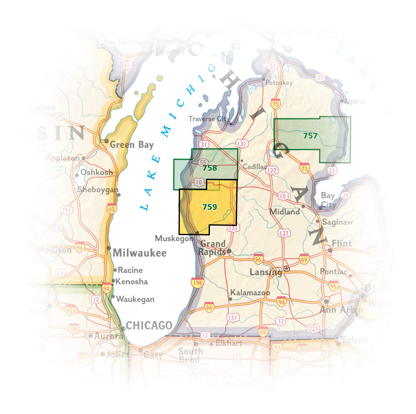 Manistee South Map [Manistee National Forest] (National Geographic Trails Illustrated Map, 759)