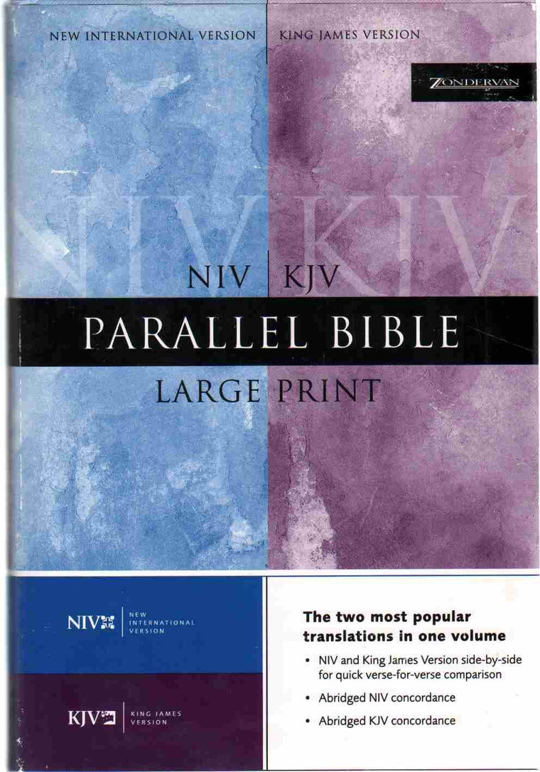 NIV/KJV Parallel Bible, Large Print