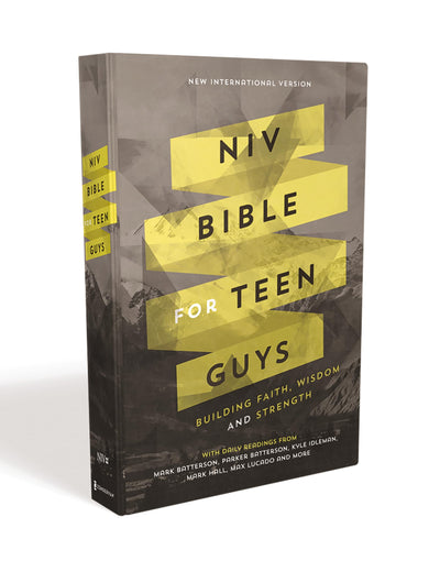 NIV, Bible for Teen Guys, Hardcover: Building Faith, Wisdom