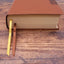 NIV, Journal the Word Bible (Perfect for Note-Taking), Large Print, Leathersoft, Brown, Red Letter, Comfort Print: Reflect, Take Notes, or Create Art Next to Your Favorite Verses