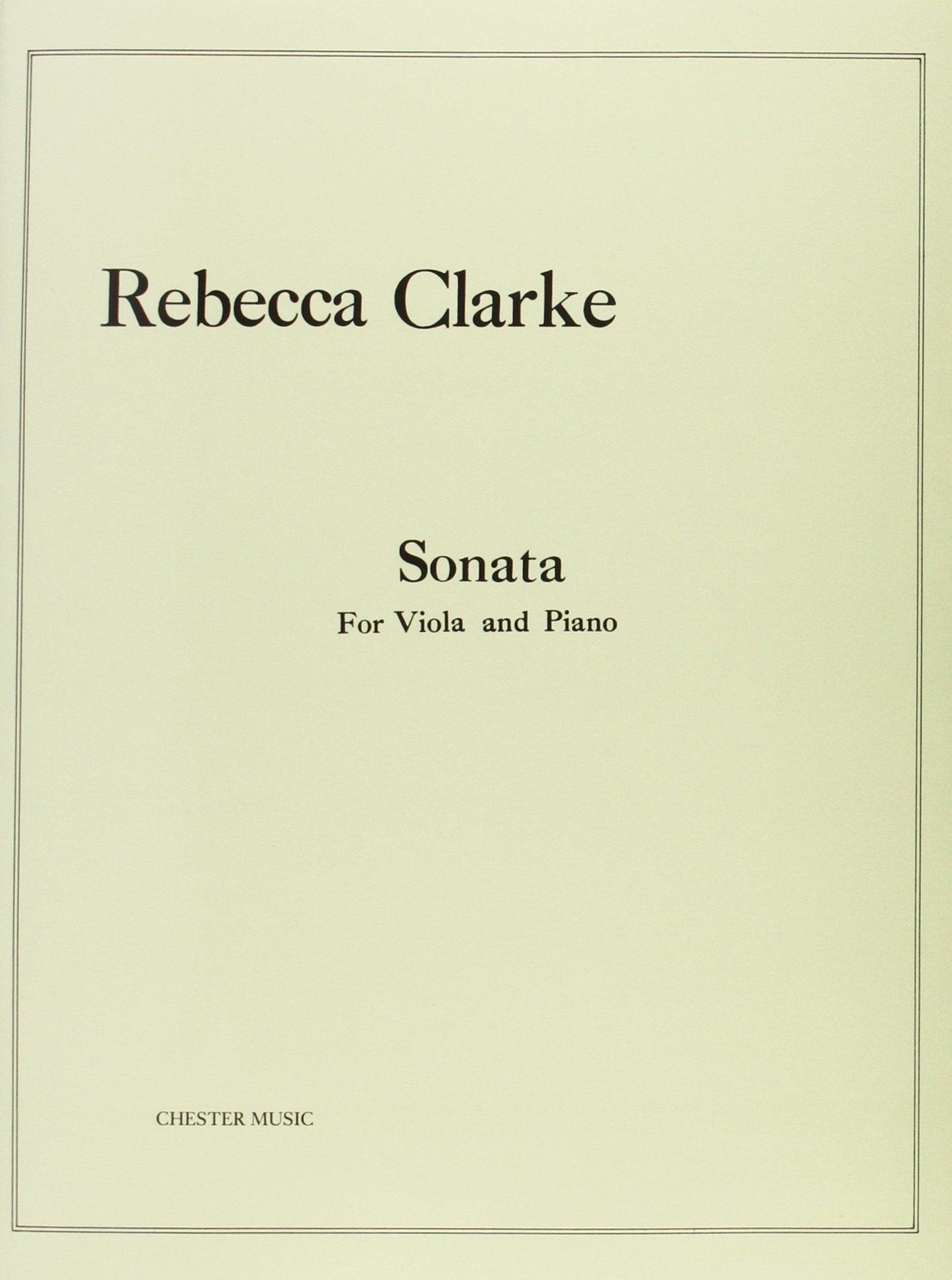 Sonata: for Viola and Piano