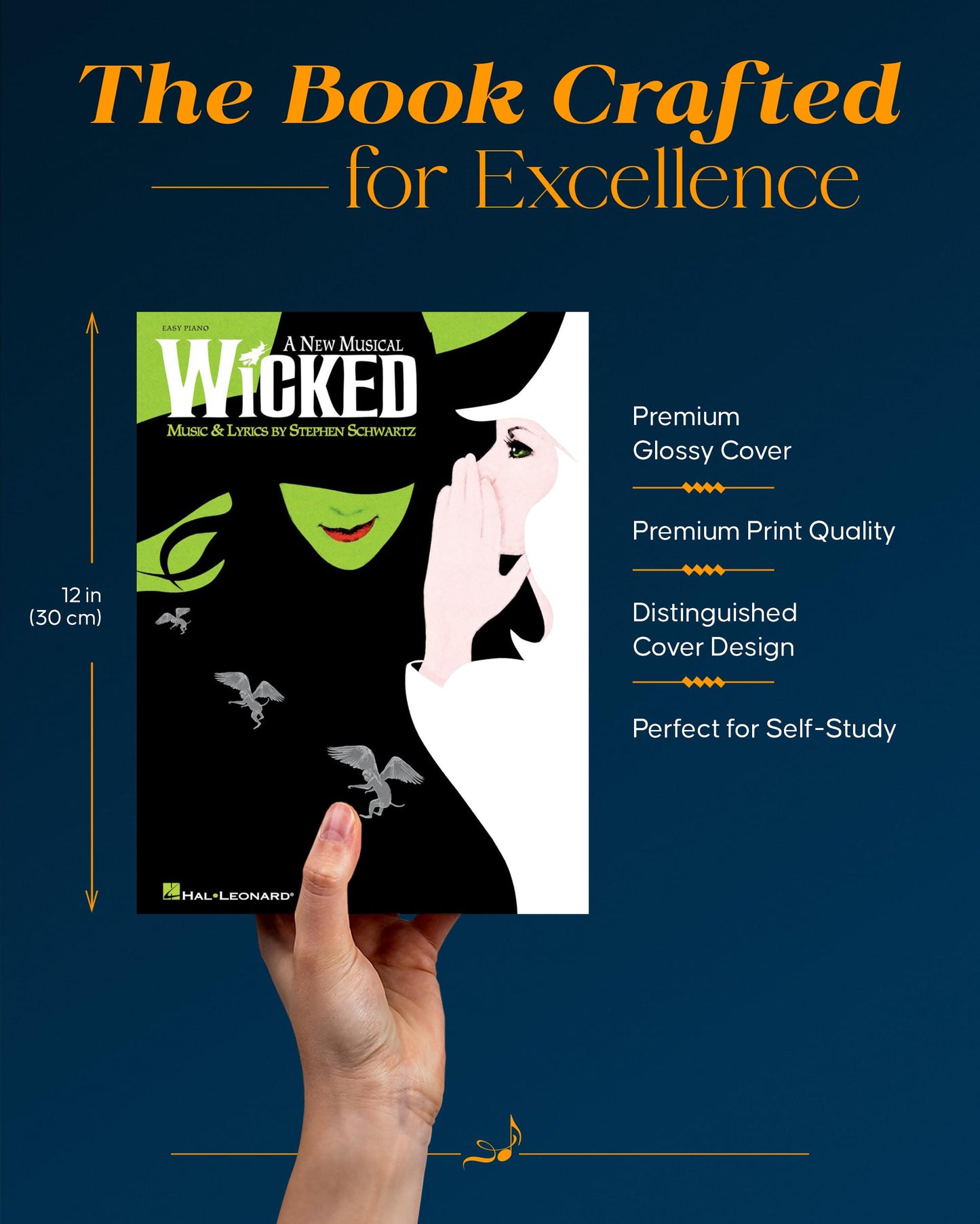 Wicked: A New Musical - Easy Piano Sheet Music of 13 Popular