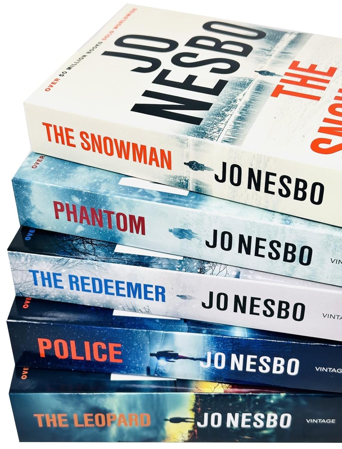 Harry Hole Series (6-10) Collection 5 Books Set By Jo Nesbo (The Redeemer, The Snowman, The Leopard, Phantom & Police)