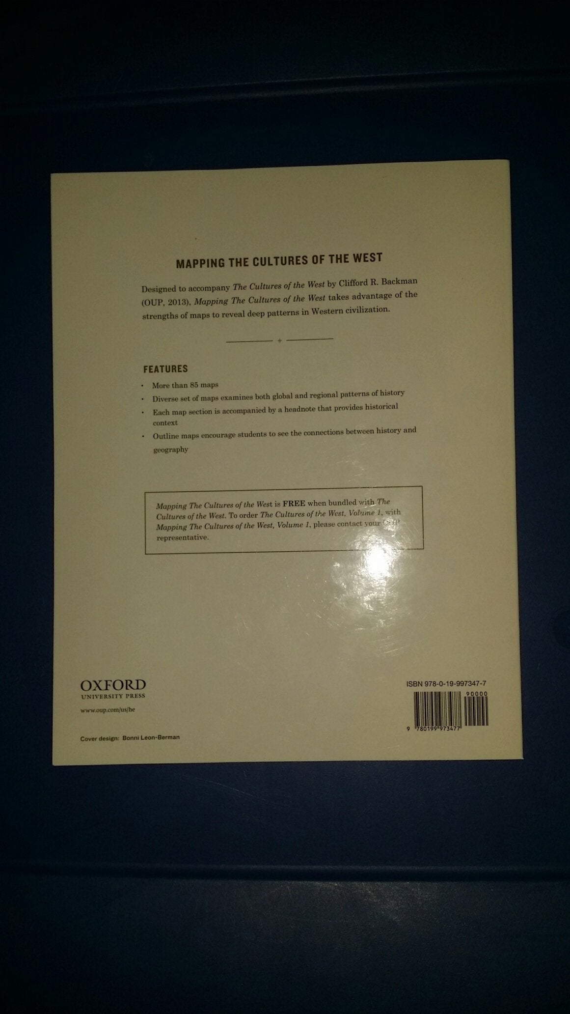 Mapping the Cultures of the West, Volume One