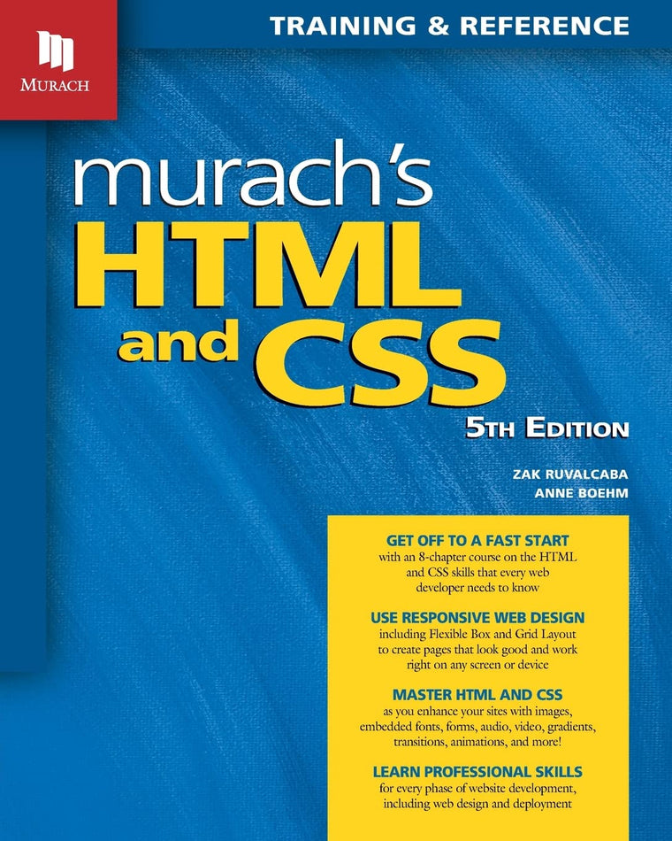Murachs HTML and CSS: Training & Reference