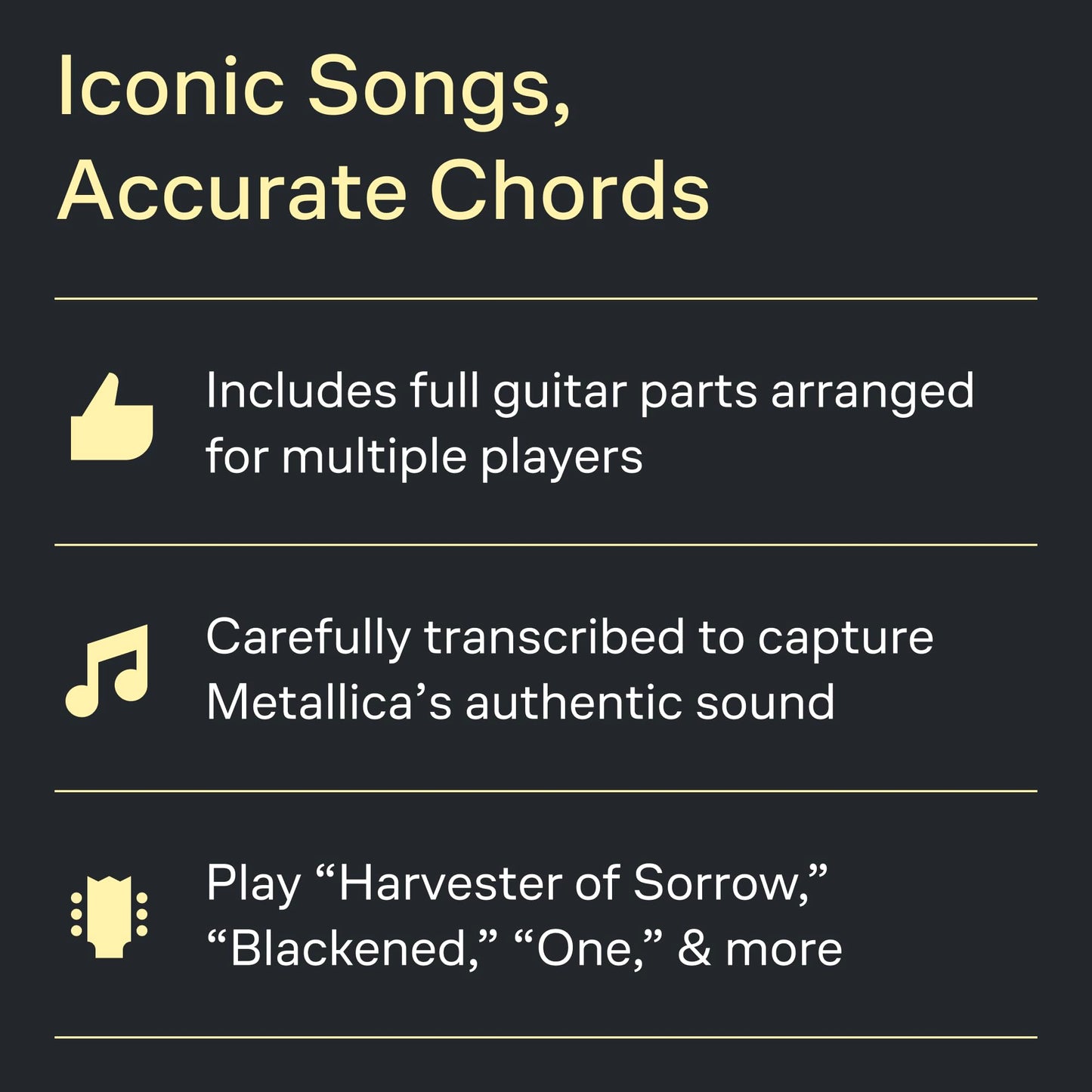 Metallica - ...And Justice for All  Guitar Tablature Songbook with Authentic Transcriptions  Play It Like It Is Sheet Music for Electric Guitar  Includes 9 Classic Metal Tracks