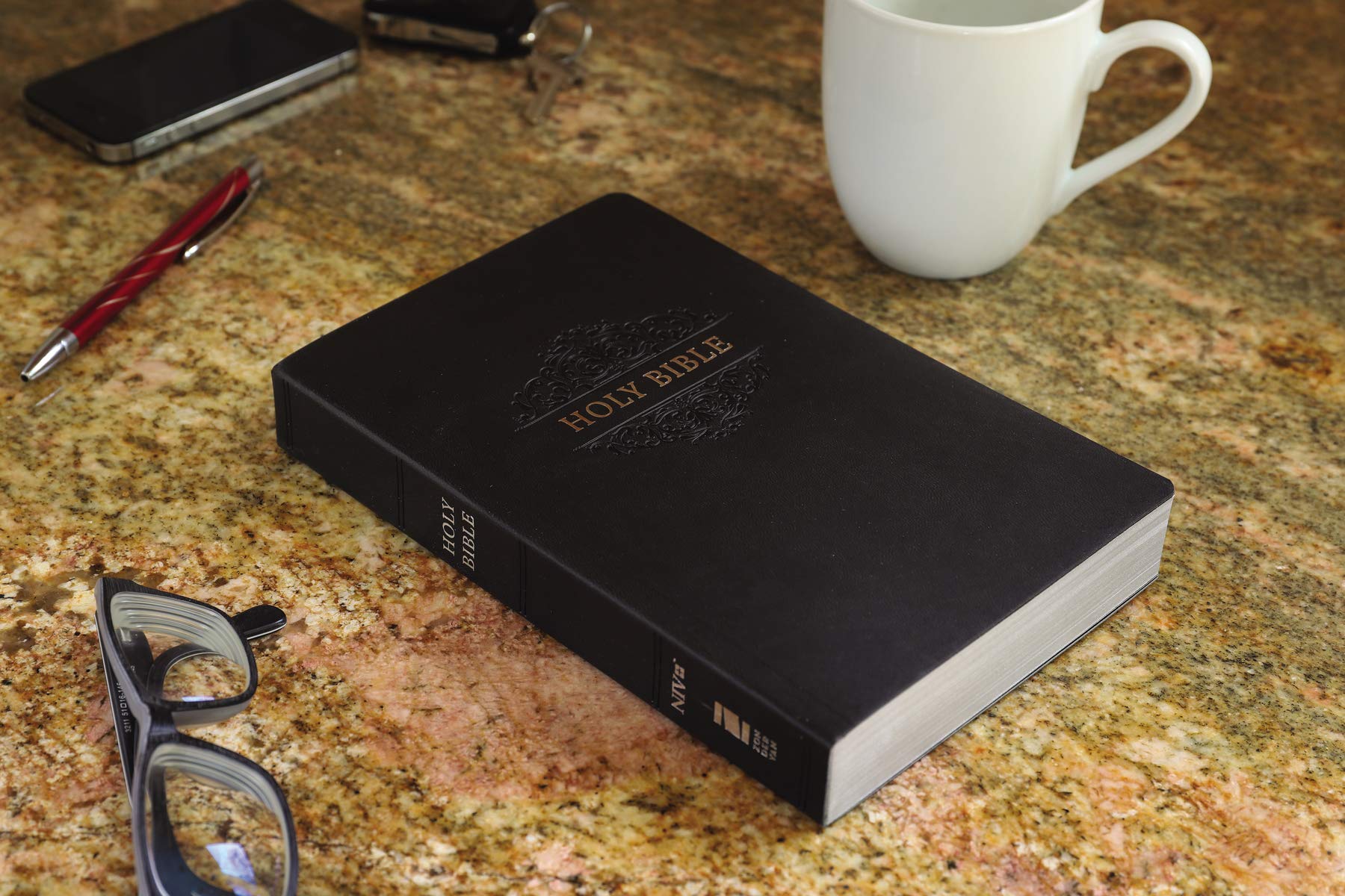 NIV, Holy Bible, Soft Touch Edition, Leathersoft, Black, Comfort Print