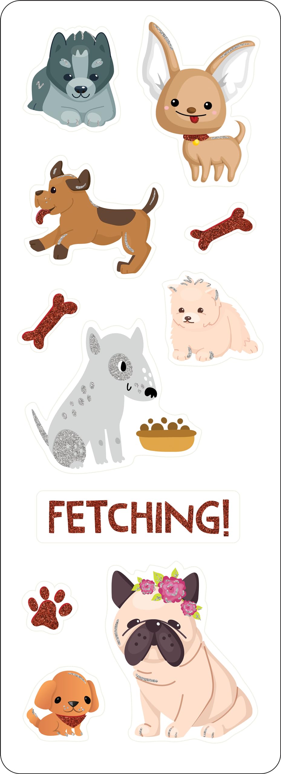 Puppies Sticker Set (65 stickers!) (Sticker Sheets)