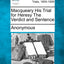 Macqueary His Trial for Heresy the Verdict and Sentence