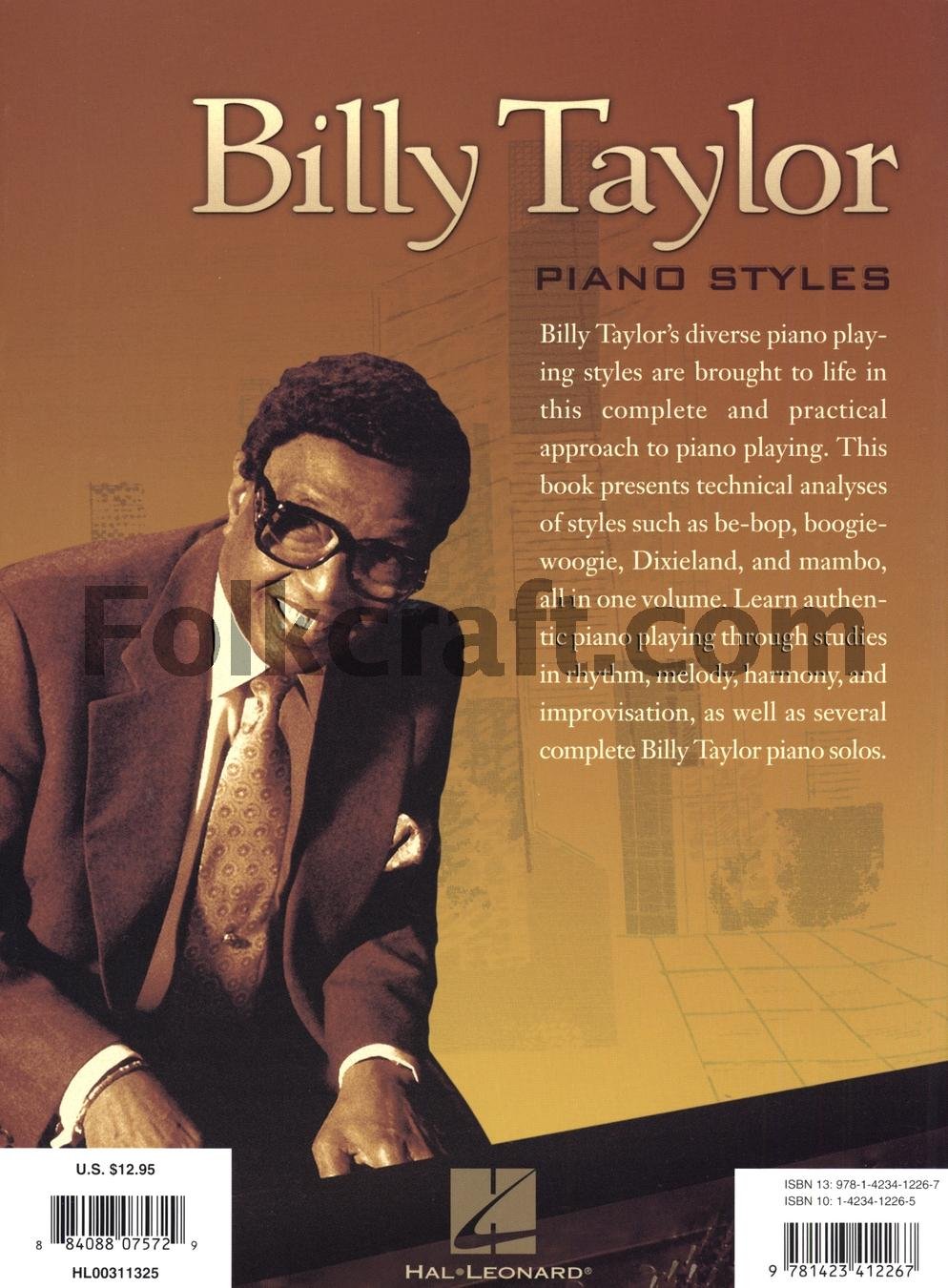 Billy Taylor Piano Styles: A Practical Approach to Playing Piano in Various Styles