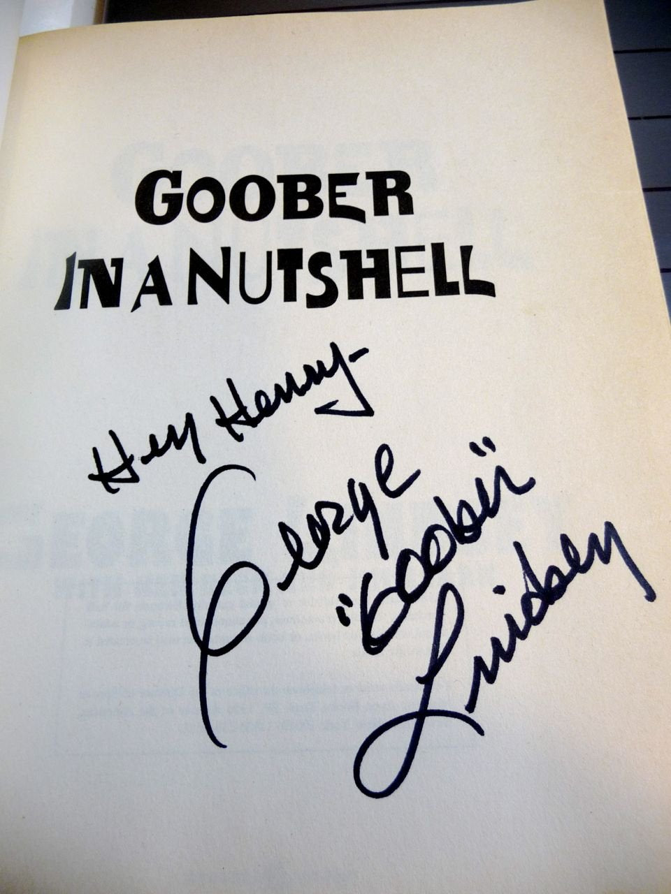 Goober in a Nutshell