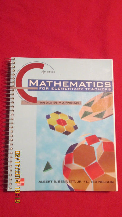 Mathematics for Elementary Teachers: An Activity Approach