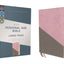 NIV, Personal Size Bible, Large Print, Leathersoft, Pink/Gray, Red Letter, Thumb Indexed, Comfort Print