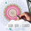 ColorIt Mandalas to Color, Volume VIII Adult Coloring Book 50 Floral and Geometric Mandala Patterns and Designs, Spiral Binding, USA Printed, Lay Flat Hardback Book Cover, Ink Blotter