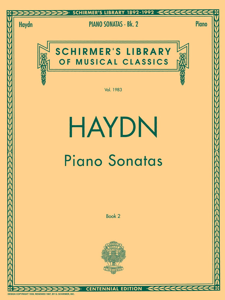 Piano Sonatas - Book 2: Schirmer Library of Classics Volume 1983 Piano Solo