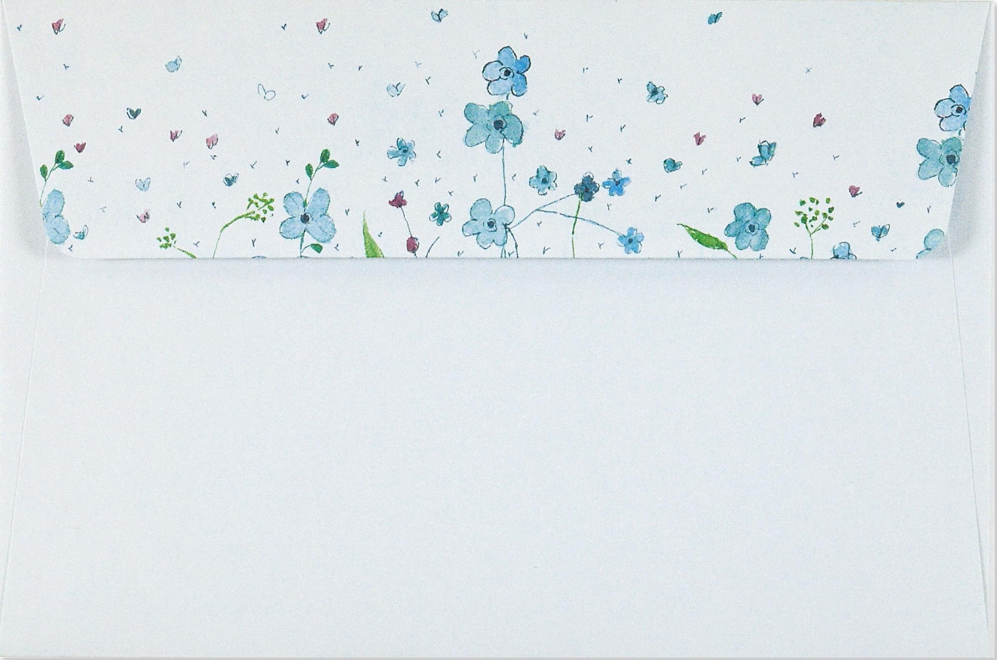 Blue Flowers (Letter-Perfect Stationery)