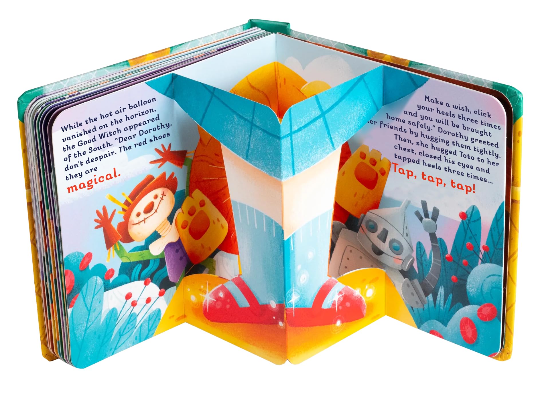 The Wizard of Oz: 8 Magical Pop-Ups (Happy Fox Books) Pop-Up Book for Kids Ages 3 and Up - Dorothy, Toto, Scarecrow, Tin Man, Cowardly Lion, Wicked Witch of the West, and More