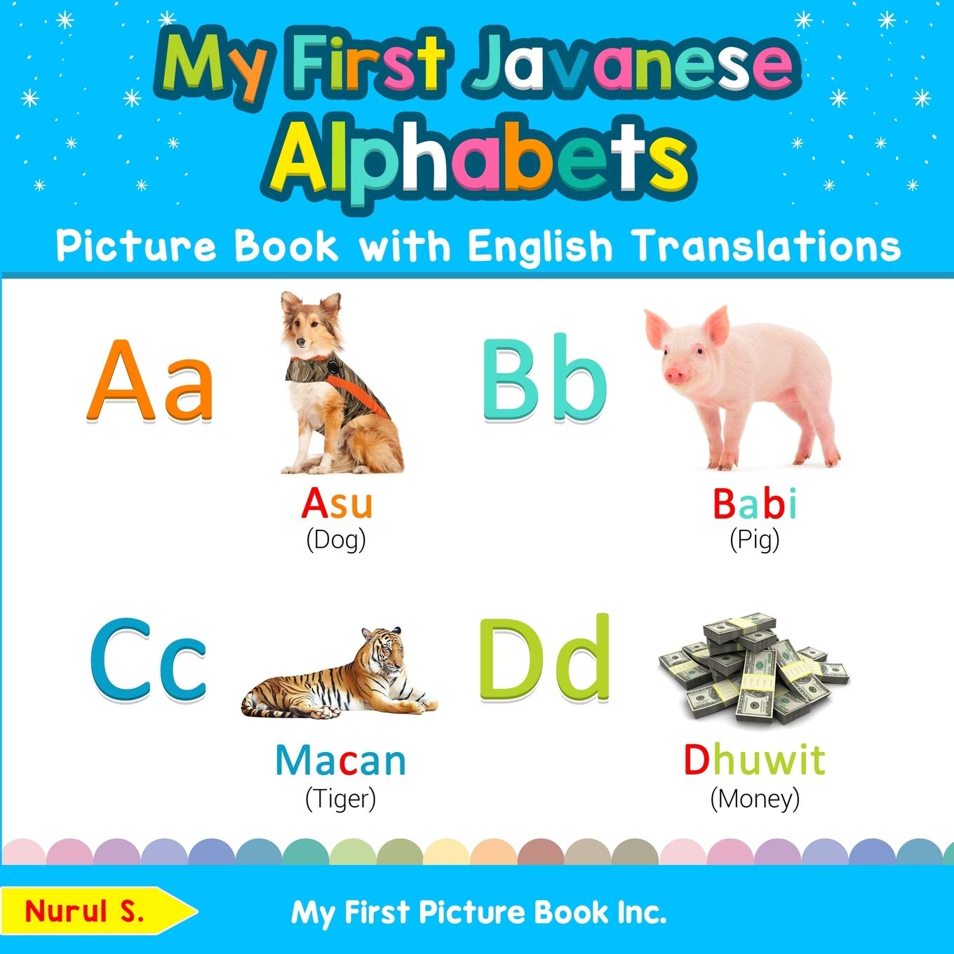 My First Javanese Alphabets Picture Book with English Translations: Bilingual Early Learning & Easy Teaching Javanese Books for Kids (Teach & Learn Basic Javanese words for Children)