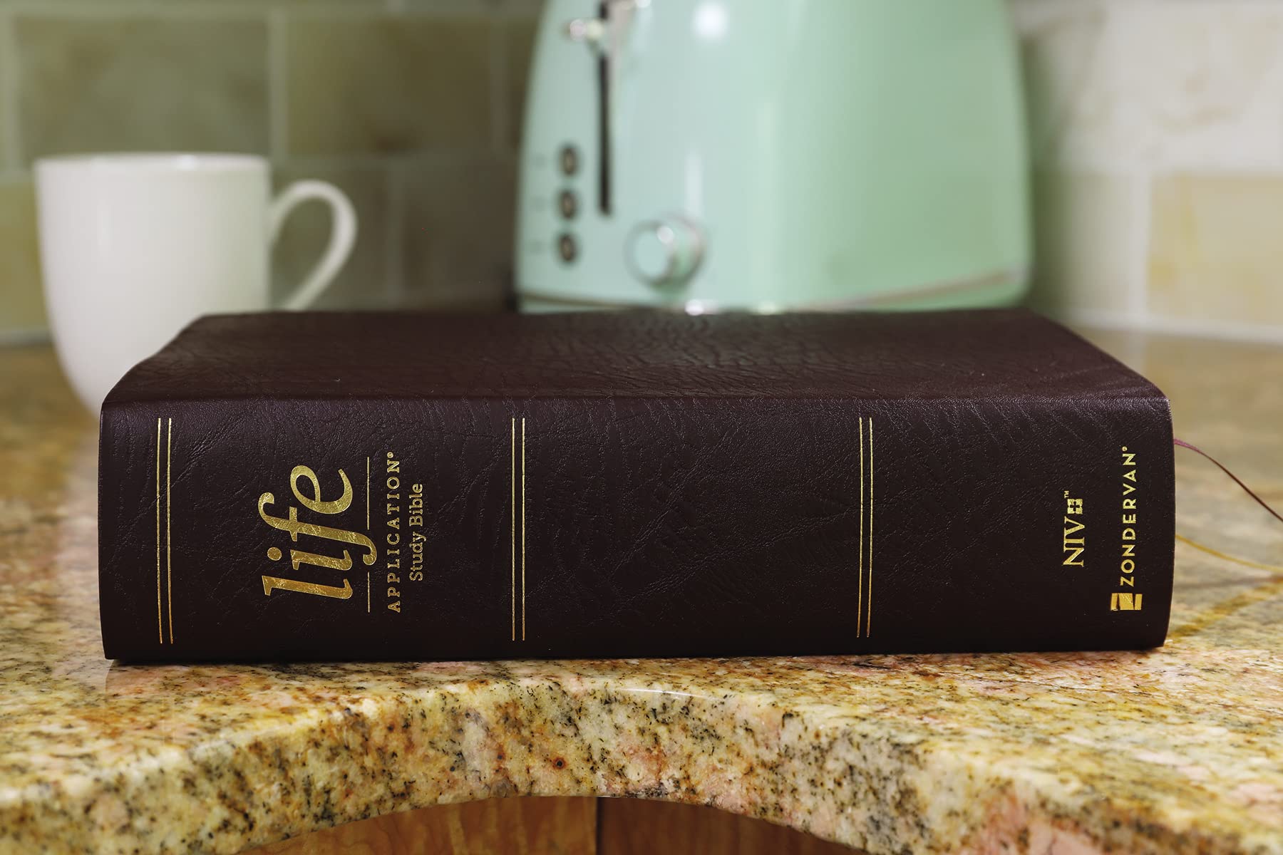 NIV, Life Application Study Bible, Third Edition, Large Print, Bonded Leather, Burgundy, Red Letter