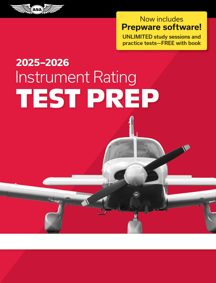 Instrument Rating Test Prep 2025-2026: Paperback plus software-pass your FAA exam (ASA Test Prep Series)