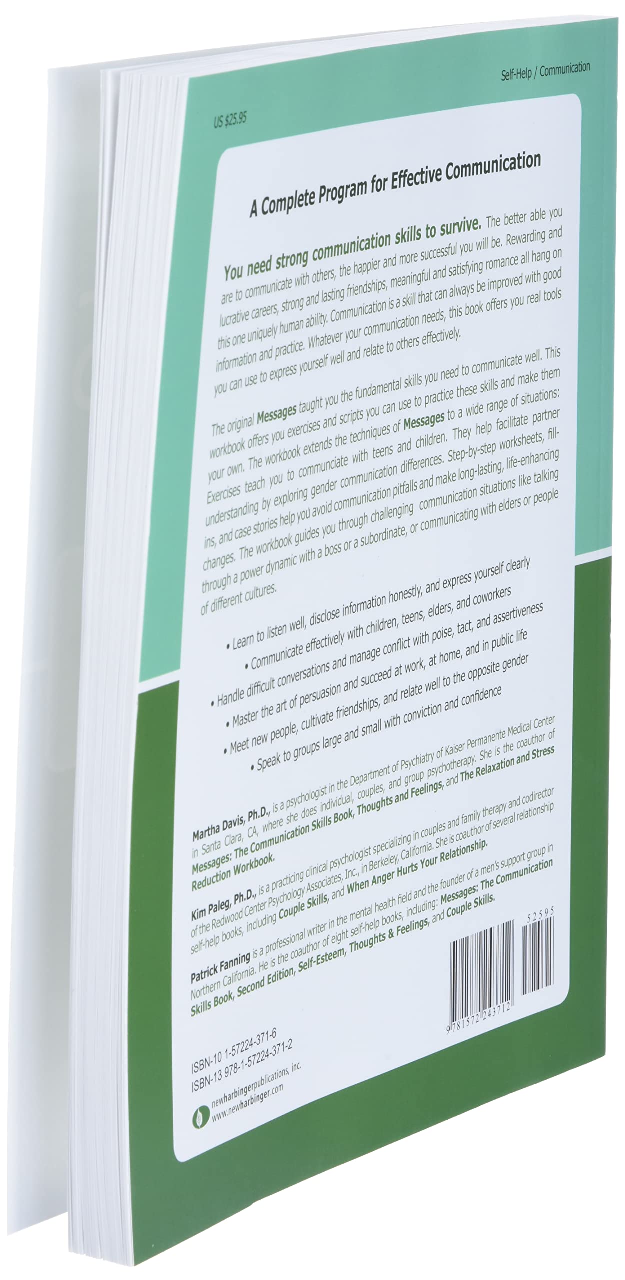 The Messages Workbook: Powerful Strategies for Effective Communication at Work and Home
