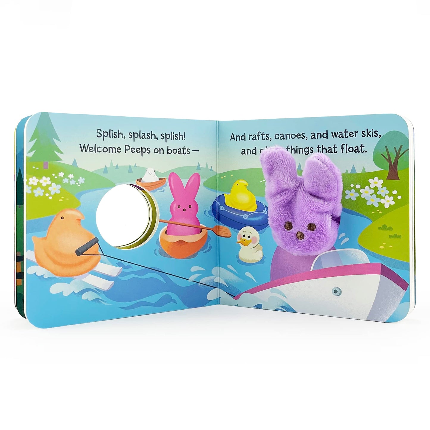 Go, Peeps, Go! Peeps Finger Puppet Board Book Easter Basket Gifts or Stuffer for Baby or Toddlers